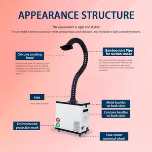 <span class=keywords><strong>Extracteur</strong></span> de fumée à forte aspiration pour imprimante DTF, <span class=keywords><strong>d</strong></span>écoupeuse laser et graveur, collecteur de fumée, purificateur <span class=keywords><strong>d</strong></span>'air industriel portable - Product Image 3