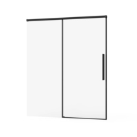 Porte de douche coulissante sans cadre Baide en acier inoxydable, design fin, verre trempé de 8 mm d'épaisseur, pour hôtel, livraison directe d'usine