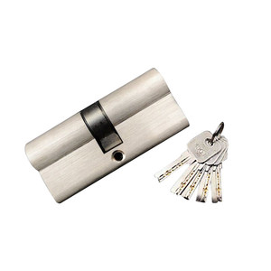 Rắn Brass Châu Âu ngón tay cái lần lượt xi lanh 70 mét chiều dài satin Nickel kết thúc cho cửa an ninh chốt khóa - Product Image 6