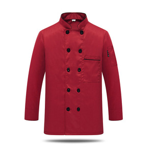 Veste de travail pour hôtel, restaurant et cuisine Yibei Yb-little Crown, logo personnalisé, impression numérique, homme/femme, manches longues, blanc/noir, <span class=keywords><strong>chef</strong></span> - Product Image 4