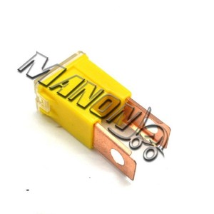 Portafusibles Mianon 6A para Montacargas, Tipo General, Plástico Amarillo con Terminales de Cobre - Product Image 1