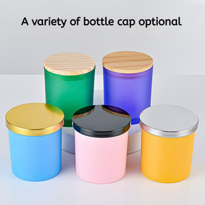 Bougeoirs en verre vides résistants à la chaleur personnalisables de 7oz 8oz 12oz bocaux lanternes bocaux colorés bougies d'ambiance incluses - Product Image 5