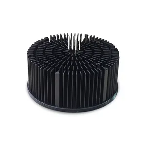 Custom Cob Led Koellichaam Fabrikanten Koud Smeden Ronde Pin Fin Aluminium Heatsink Voor Leds