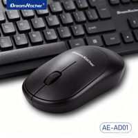 Clavier et souris sans fil 2,4 G pleine taille 104 touches, design ultra-fin et étanche, interface USB, ergonomique pour le bureau, en stock