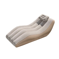 Canapé gonflable inclinable à mouvement pivotant au design moderne, lit de camping ergonomique, chaise longue gonflable portable et confortable pour la maison