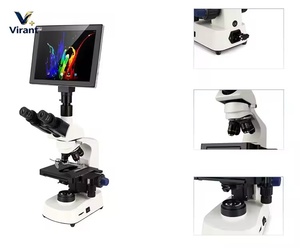 Microscopio Digital Trinocular Veterinario con Pantalla HD, Múltiples Objetivos, para Examen de Muestras de Tejido Sanguíneo Animal - Product Image 4