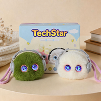 Peluche interactive intelligente IA personnalisée, compagnon vocal parlant, animal en peluche avec yeux LED dynamiques, USB-C, cadeau pour enfants