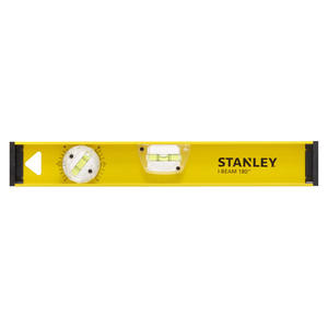Niveau laser Stanley I-Beam 180 de qualité industrielle avec bulle réglable et portée de mesure de 0 à 5 mètres - Product Image 1
