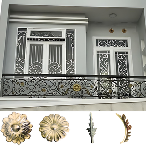 Rampe en fer forgé élégante et personnalisée, design moderne pour intérieur et extérieur, pour balcon, escalier, terrasse, villa, styles Juliette TTD - Product Image 5