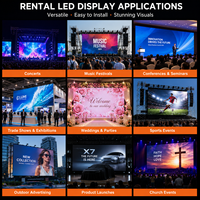 Panneau mural vidéo LED extérieur XGCLED P3.91 500x500mm, écran d'affichage de location, étanche IP65, couleur pleine, SMD, pour événements et spectacles de mariage