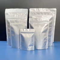 Sachet Doypack en aluminium auto-scellant pour conservation alimentaire, anti-humidité, pour lait, aliments pour animaux, aliments pour bébés, thé, avec fermeture éclair