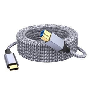สายเคเบิลเครื่องพิมพ์แบบ USB 3.0 Type-C ความเร็วสูง ป้องกันสัญญาณรบกวน ผลิตจากอลูมิเนียมอัลลอย เป็นมิตรต่อสิ่งแวดล้อม สำหรับคอมพิวเตอร์และฮาร์ดไดรฟ์ภายนอก - Product Image 1