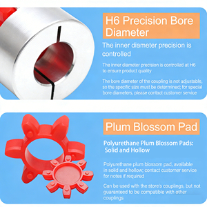 Универсальная гибкая муфта Emtech из алюминия для станков с ЧПУ и серводвигателей - Product Image 3