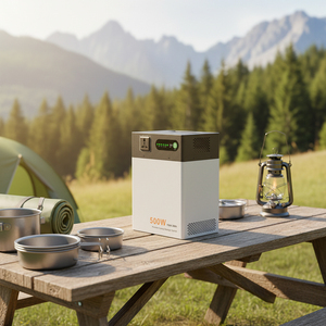 Générateur solaire portable pour le camping et les voyages sur route, 1004,8 Wh, batterie LiFePO4, centrale électrique portable avec prise AC 500 W pour une utilisation domestique - Product Image 6