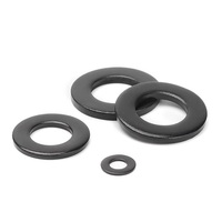 Black 304 Stainless Steel M12 M14 M16 M18 M20 M22 M24 M30 Oversized Flat Washer Ultra Thin Thickened Widened Flat Washer Shim