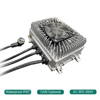 OBC 3.3kw IP67 48v 40a 84v 40a CANBUS EU Plug REMA Connecteurs Lifepo4 Chargeur de batterie Chargeur de bord pour chariot élévateur électrique