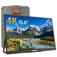 Extensor de Pantalla para Portátil InnoView Negro de 15.6 Pulgadas 4K, Contraste de 1200:1, Ángulo de Visión Amplio de 178°, Brillo de 300 Nits