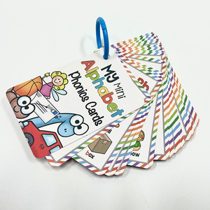 Tarjetas Flash Alfabeto Personalizadas Tarjetas de Aprendizaje Temprano de Primeras Palabras para Niños Pequeños Enseñar Letras ABC Palabras en Inglés Mayúsculas y Minúsculas - Product Image 2