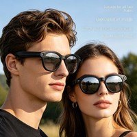 Lunettes intelligentes de traduction IA HY17 : Assistant vocal en temps réel, 15 langues, appels photo et vidéo pour réunions d'affaires et voyages