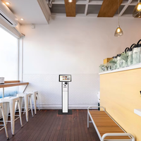 Terminal de paiement libre-service de 21,5 pouces pour restaurant, supermarché, borne de commande POS
