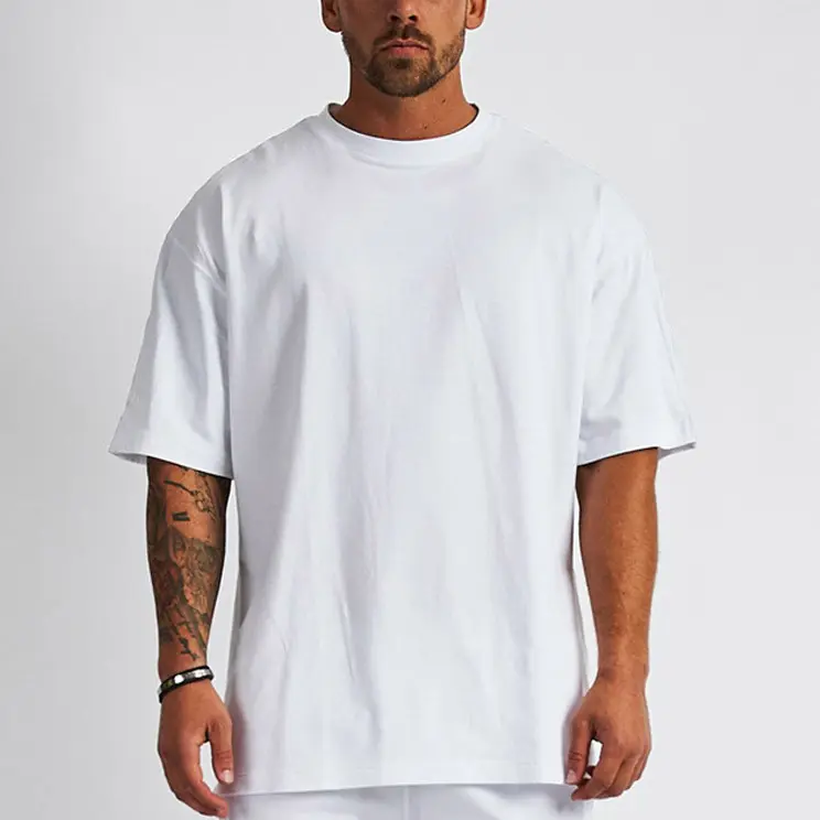 280G High Quality Cotton Custom T Shirt For Men Blank Heavy Weight Oversized Tshirt Printing Men'S T-Shirts