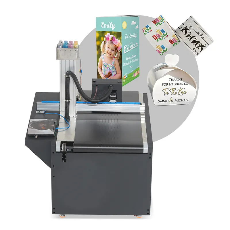 Regenboog Digitale Printer Voor Zakjes Kartonnen Kartonnen Printer Label Drukmachine Single Pass Digitale Printer