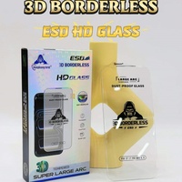 Protection d'écran de téléphone portable 3D ESD transparente sans bordure, verre trempé à grand arc pour iPhone 18 Pro Max 17 16 15 14 11
