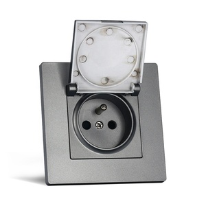 Tomada de parede do banheiro da cozinha 16A 220V ~ 250V com tampa impermeável EU Standard French Power <span class=keywords><strong>Outlet</strong></span> para Tipo E Plug Indoor - Product Image 1