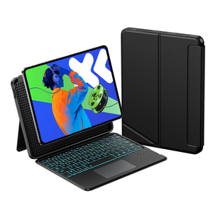 Funda Protectora con <span class=keywords><strong>Teclado</strong></span> Táctil para Lenovo Idea Tab Pro <span class=keywords><strong>de</strong></span> 12.7 Pulgadas, Funda Magnética Desmontable Inteligente - Product Image 1