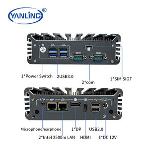 Yanling-mini pc sin ventilador con i225-V, tarjeta <span class=keywords><strong>nic</strong></span> de 2,5G, compatible con Win, Linux, Industrial - Product Image 4