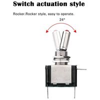 Interrupteur promotion, commutateur de couleur LED rouge, 12V, 20a, bascule ON/OFF, pour voiture, camion, bateau
