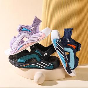 صنادل صيفية للأولاد ، نعل رياضي ناعم للأطفال ، أحذية شاطئ كاجوال غير قابلة للإنزلاق متوسطة الحجم - Product Image 5