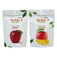 Op Maat Gemaakte Bedrukte Food Grade Stand Up Pouch Matte Waterdichte Hersluitbare Ziplock Zakken Plastic Gedroogde Vruchten Verpakkingstassen