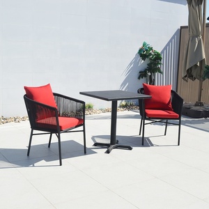 Muebles Modernos para Patio Exterior, Mesa y Sillas de Comedor con Cojines - Product Image 6