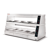 220-240V Voedsel Display Showcase Teller Warmer Gebakken Kip Voedsel Display Warmers