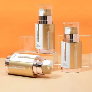 Laikou 2in1 moisturizing nourishing smoothing brightening oil controlling pores hiding makeup primer base liquid foundation