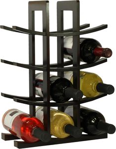 Estante de vino pequeño 2 en 1 para encimera, organizador de insertos de madera, estante de vino apilable para cocina y hogar, Bar, uso General, muebles para el hogar - Product Image 4