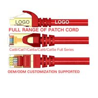 Kabel Patch Cord Cat6a RJ45 Ethernet 1m-50m Outdoor BC CCA UTP FTP PVC/LSZH/PE Jacket Merek XunJie