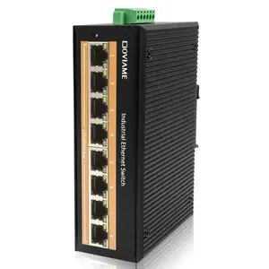 Chinese Manufacturer Non-managed Ethernet Switch 8-port 10/100/1000Mbps Managed Gigabit Rail Ethernet Switch