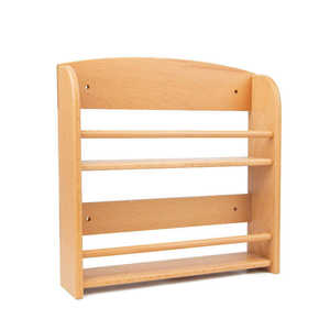 Estante para especias de madera maciza de 2 niveles, estante multifuncional de bambú para almacenamiento en la cocina, para especias y condimentos - Product Image 2
