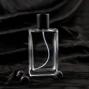 Bán chạy! Chai nước hoa thủy tinh trong suốt hình chữ nhật 30ml 50ml 100ml, in lưới và kèm vòi xịt. - Product Image 6
