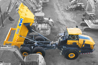 Camion benne articulé XDA45U de 41 tonnes, 1600 kW, pour terrains complexes, boueux et sinués