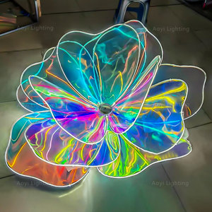 大型屋外防水アクリルPVC発光フラワーランプカラフルなクリスマス風光明媚なエリアパークスクエア照明プロジェクト景観 - Product Image 4