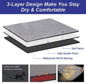 Tappetino da Picnic all'aperto impermeabile da campeggio tappetino da spiaggia colorato a strisce Plaid rettangolare coperta per dormire tappeto da soggiorno - Product Image 2