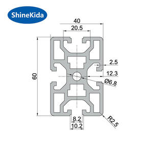 Profilo in Alluminio per Costruzioni Pesanti 40120, Estrusione Secondo Standard Europei - Product Image 5