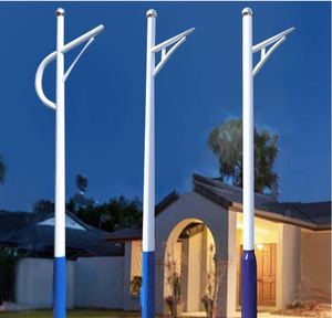 Q235 Galvanized Steel Hot-Dip Solar Street <strong>Light</strong> <strong>Pole</strong> 4m-8m 50-Year Lifespan 180km/h Wind Resistant Powder-Coated - Product Image 3