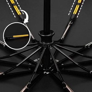 10-Bone Three-folding Umbrella Fully Automatic <b>Flashlight</b> Umbrella <b>LED</b> Light Folding Sun and Rain Umbrella - Product Image 3