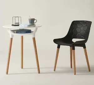 Silla de Comedor Moderna y Elegante de Madera con Asiento Ergonómico y Confortable - Product Image 4