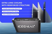 ICEGALAX bain de glace de haute qualité baignoire gonflable grise grande capacité baignoire plongeante froide gonflable