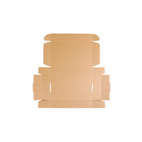 Boîtes d'expédition personnalisées en kraft pour produits de beauté, emballages cadeaux, boîtes à brownies avec logo